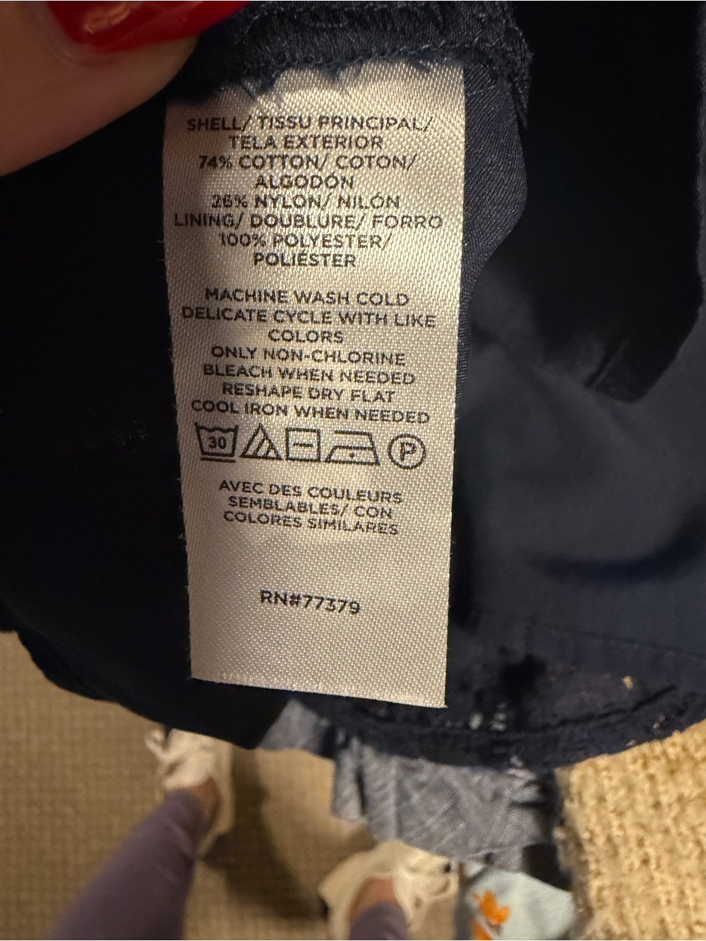 Ann Taylor Factory Navy Cap Sleeve Lace Dress - Picture 5 of 5
